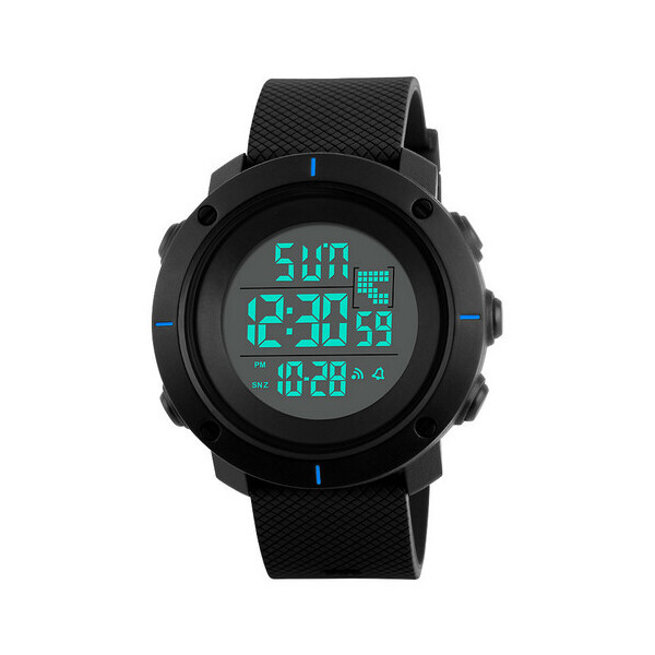 

Мужские наручные часы (1213 Black-Blue) Skmei 45 мм Черный