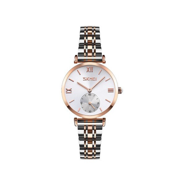 

Женские наручные часы (9198 Silver-Cuprum Small) Skmei 35 мм Серебряный