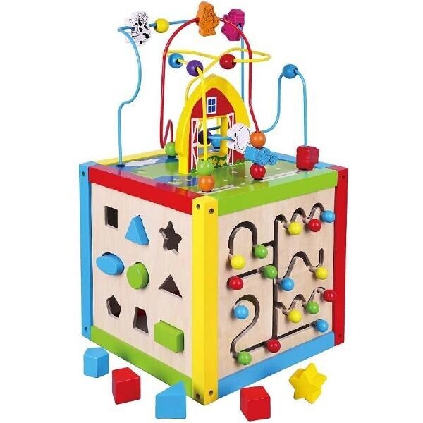 

Игрушка Занимательный кубик Viga Toys 33х33х33 см Разноцветный