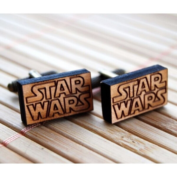 

Запонки Деревянные Прямоугольные Star Wars Handmade