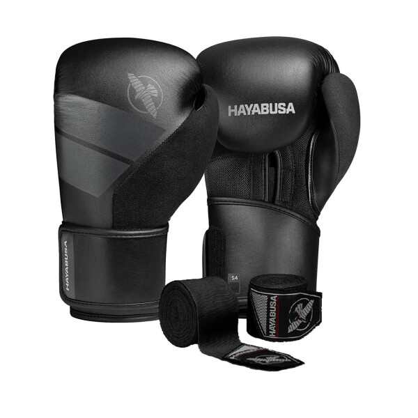 

Боксерские перчатки (HB-S4) Hayabusa 12 унций Черный