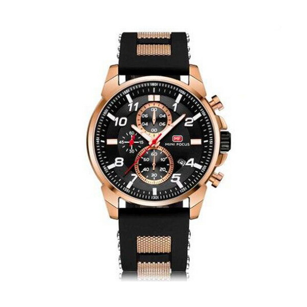 

Мужские наручные часы (MF0268G.02 Black-Cuprum-Black) Mini Focus 44 мм Черный