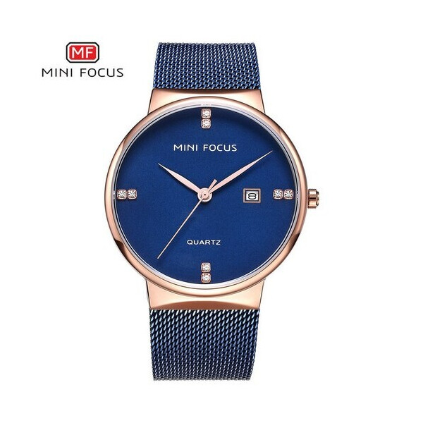 

Женские наручные часы (MF0181G.04 Blue-Cuprum) Mini Focus 40 мм Синий