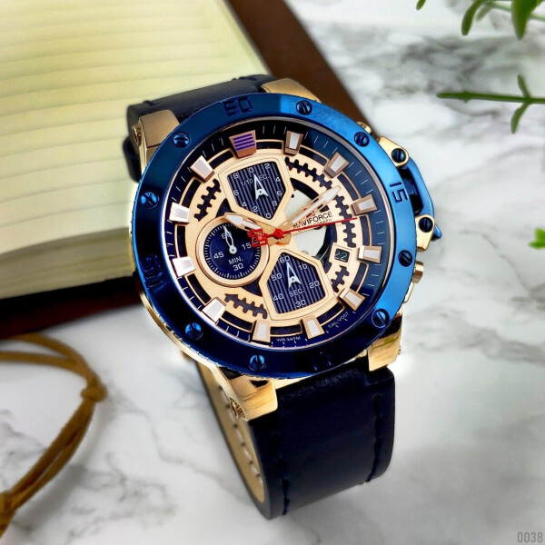

Мужские наручные часы (NF9159 Blue-Cuprum) Naviforce 45 мм Синий