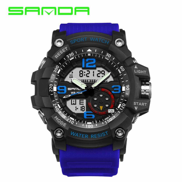 

Мужские наручные часы (759 Blue-Black) Sanda 56 мм Синий