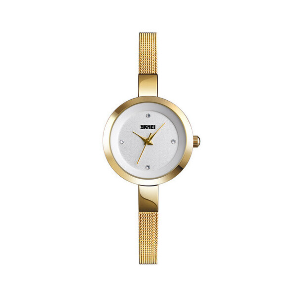 

Женские наручные часы (1390 Gold-White) Skmei 30 мм Золотой