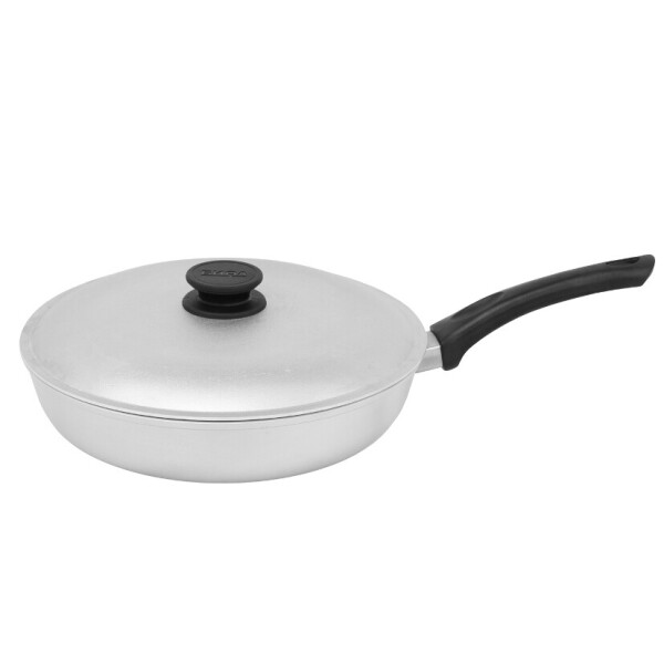 

Сковорода сотейник с ровным дном Биол 28 см Светло-серый