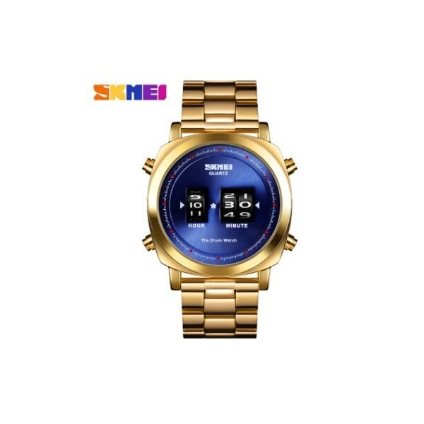 

Мужские наручные часы (1531 Gold-Blue) Skmei 44 мм Золотой