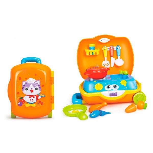 

Игровой набор Чемоданчик повара Hola Toys 14х25х33 см Разноцветный