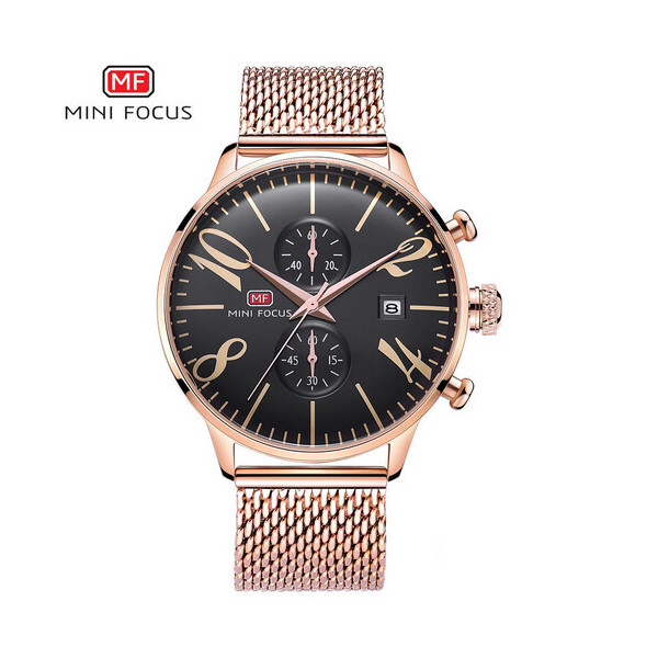

Мужские наручные часы (MF0135G.07 Cuprum-Black) Mini Focus 45 мм Бронзовый