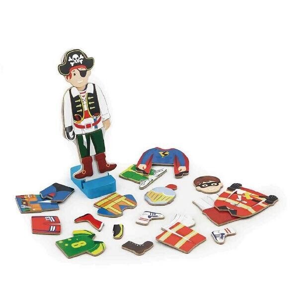 

Набор магнитов Гардероб мальчика Viga Toys 20,5х19х4,5 см Разноцветный