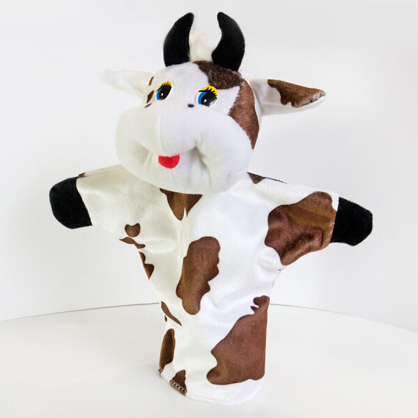 

Кукольный театр Корова Kronos Toys Бело-Коричневый