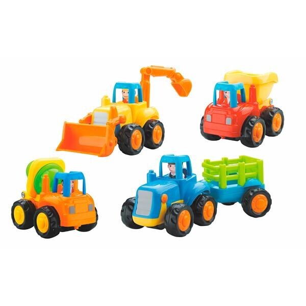 

Игрушка Грузовичок 4 шт Hola Toys 9х25х35 см Разноцветный