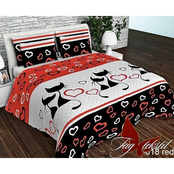 

Постельное белье (R618red) ТМ TAG 150х215 см (2шт)