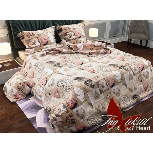 

Постельное белье (R2027 Heart) ТМ TAG 150х215 см (2шт)