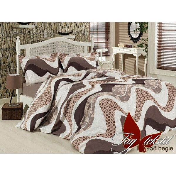 

Постельное белье (R6958 begie) ТМ TAG 150х215 см (2шт)
