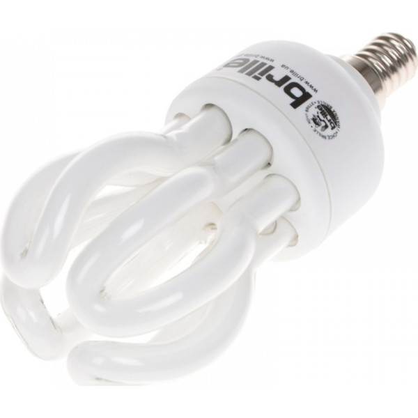 

Лампа энергосберегающая Brille MINI LOTUS blister PL-4U 15W/827 E14 (126908)