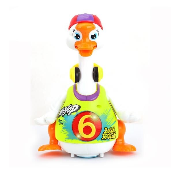 

Игрушка Танцующий гусь Hola Toys 13х15х22 см Салатовый, разноцветный
