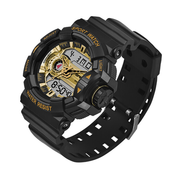 

Мужские наручные часы (599 Black-Gold) Sanda 51 мм Черный