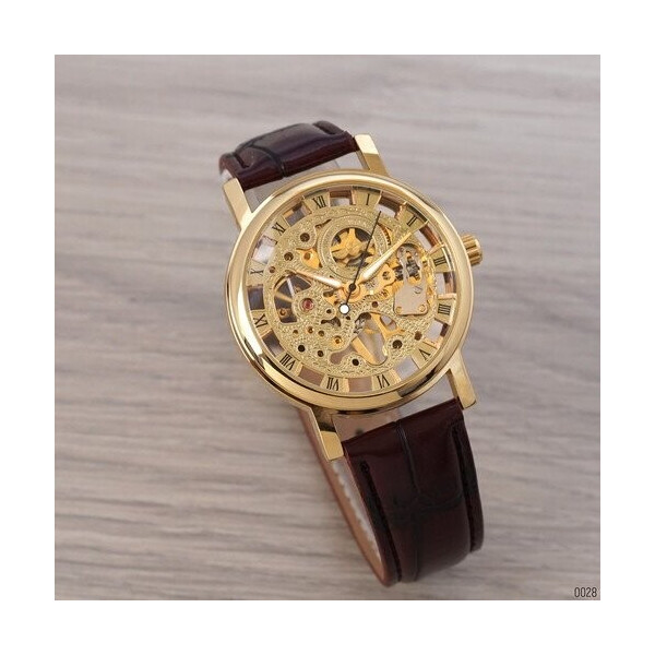 

Мужские наручные часы (8005 Brown-Gold) Winner 39 мм
