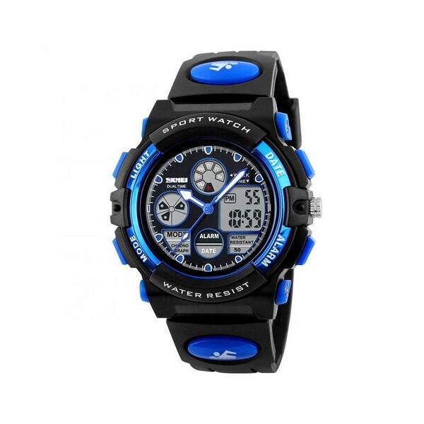 

Мужские наручные часы (1163 Blue) Skmei 47 мм Черный