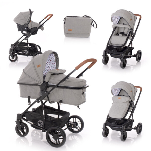 

Детская коляска S-500 set Lorelli 109х97х63 см Темно-серый