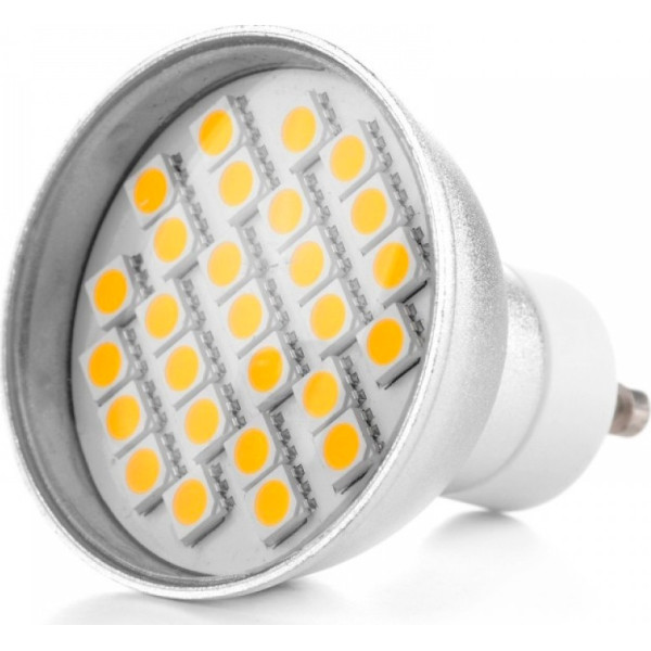 

Лампа светодиодная Brille GU10 3.8W 27 pcs WW MR16 SMD5050 (L27-010)