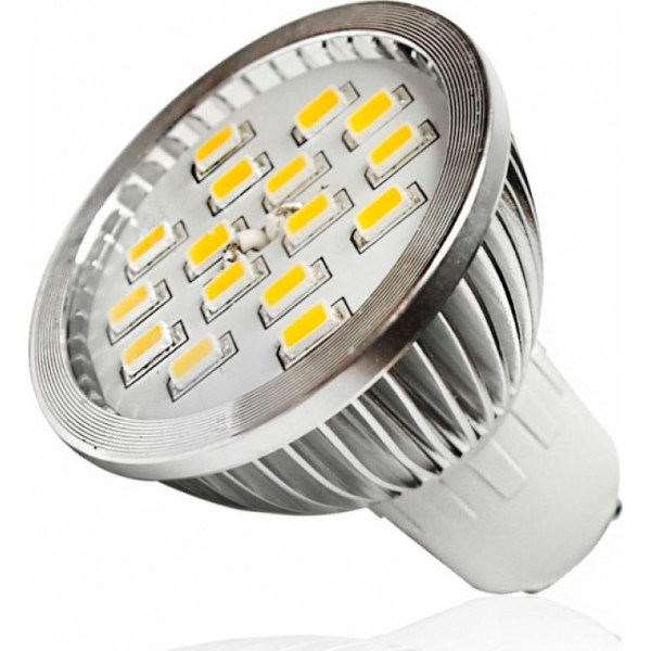 

Лампа светодиодная Brille GU10 6.4W 16 pcs WW MR16 SMD5630 (CCD) (L3-005)