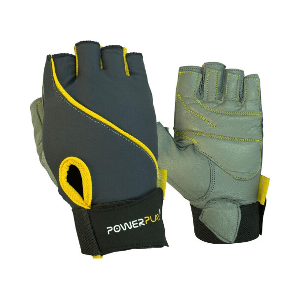 

Перчатки для фитнеса (PP-1725B) PowerPlay XS Серо-желтый
