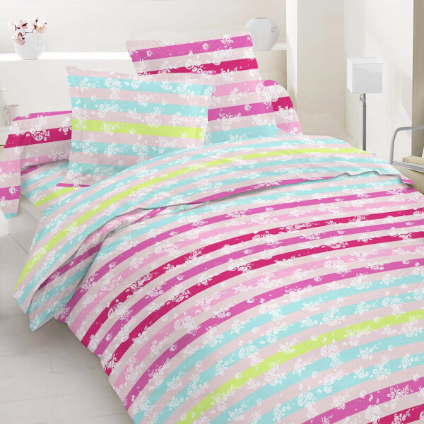 

Комплект постельного белья (10084) Time Textile 150x220 см Розовый, Голубой