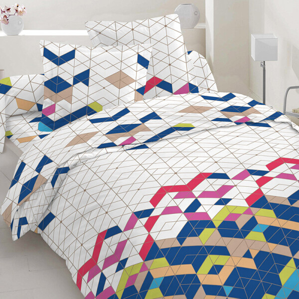 

Комплект постельного белья (10117) Time Textile 150х220 см (2шт) Разноцветный