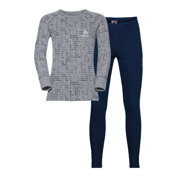 

Комплект детского термобелья Odlo Warm Peacoat-Grey 152 (150409)