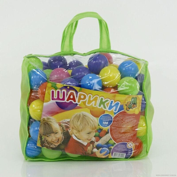 

Шарики мал. 60 мм - мягкие 13027 (6) в сумке 100 шт. M-TOYS