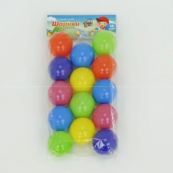 

Шарики мал. 60 мм 16028 (30) в кульке 14 шт. M-TOYS