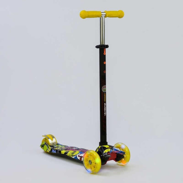 

Самокат А 24650 /779-1394 MAXI Best Scooter пластмассовый, 4 колеса PU, СВЕТ