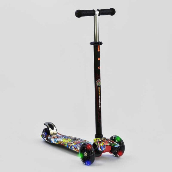 

Самокат А 25460 /779-1315 MAXI Best Scooter пластмассовый, 4 колеса PU, СВЕТ