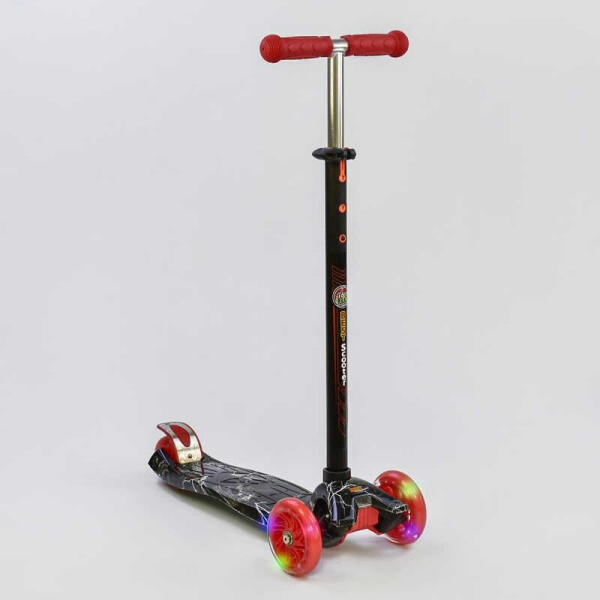 

Самокат А 25463 /779-1318 MAXI Best Scooter пластмассовый, 4 колеса PU, СВЕТ