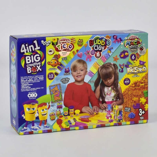 

Набір творчості 4 в 1 Big creative box BCRB-01-01U УКР. (8) ДАНКО ТОЙС, (Украина)