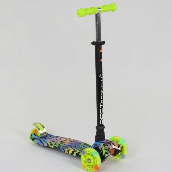 

Самокат А 25599 779-1342 MAXI Best Scooter 4 колеса PU. Подсветка