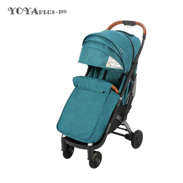 

Детская прогулочная коляска YOYA plus Pro с утеплителем и большим дождевиком изумрудная