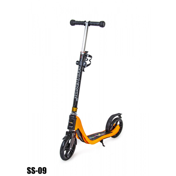 

Детский двухколесный самокат Scale Sports SS-09 с ножным задним тормозом, Orange