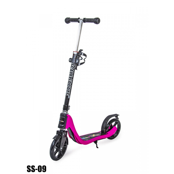 

Детский двухколесный самокат Scale Sports SS-09 с ножным задним тормозом, Pink