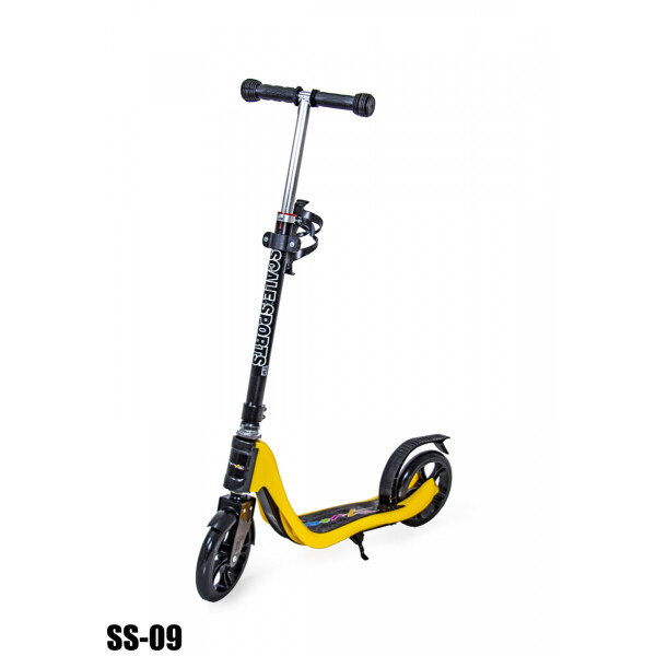 

Детский двухколесный самокат Scale Sports SS-09 с ножным задним тормозом, Yellow