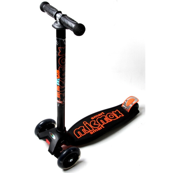 

Детский трехколесный самокат Scooter Maxi Micro Deluxe со светящимися колесами, Black