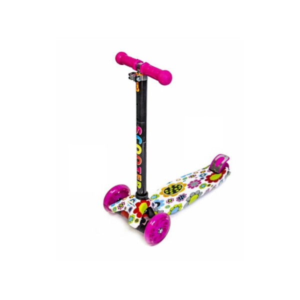 

Детский трехколесный самокат Scooter MAXI со светящимися колесами и рисунком, Daises