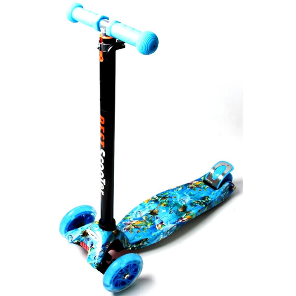 

Детский трехколесный самокат Scooter MAXI со светящимися колесами и рисунком, Nemo