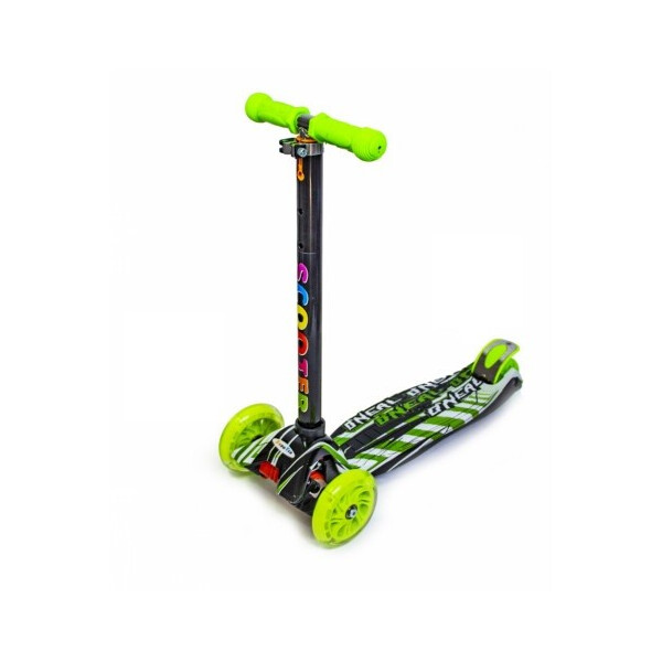 

Детский трехколесный самокат Scooter MAXI со светящимися колесами и рисунком, O'neal