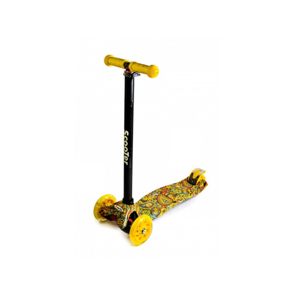 

Детский трехколесный самокат Scooter MAXI со светящимися колесами и рисунком, Карусель