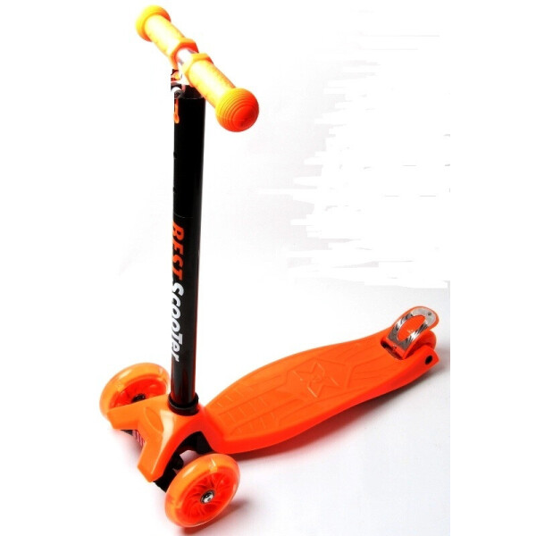 

Детский трехколесный самокат Scooter MAXI со светящимися колесами, Orange