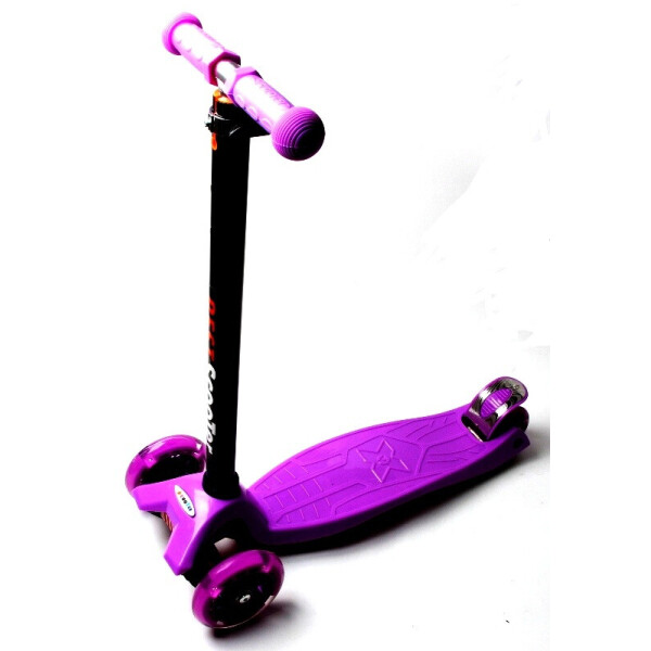 

Детский трехколесный самокат Scooter MAXI со светящимися колесами, Violet